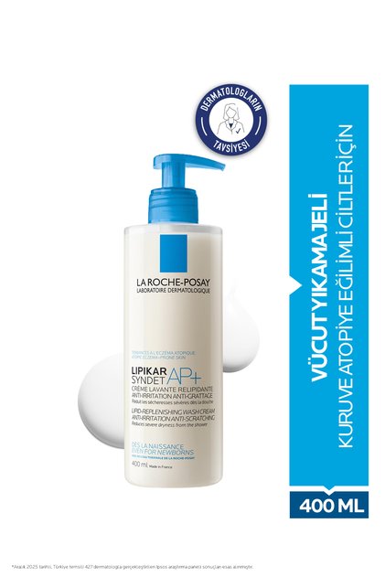Lipikar Sydnet AP+ Kuru ve Atopiye Eğilimli Ciltler İçin Vücut Temizleme Jeli 400 ml