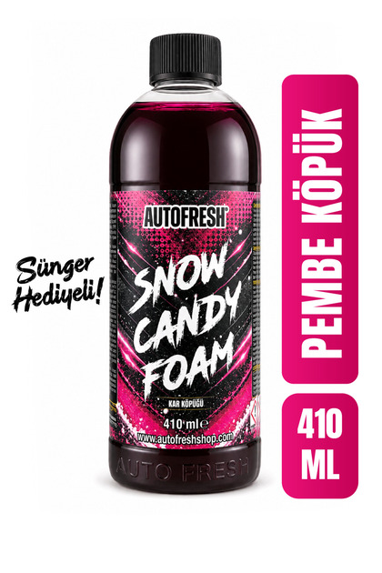 Snow Candy Foam Pembe Renkli Oto Yıkama Köpüğü 410ml | Yoğun Köpüklü Konsantre Araç Şampuanı