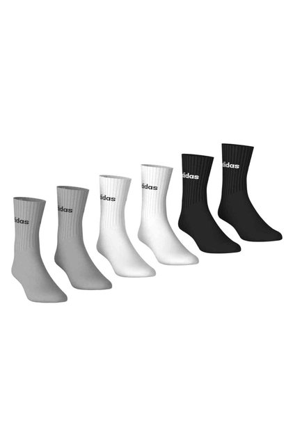 Linear Cushioned Crew Socks 6-Pack