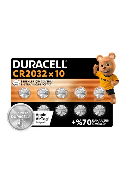 CR2032 Lityum Düğme Pil (10'lu Paket)