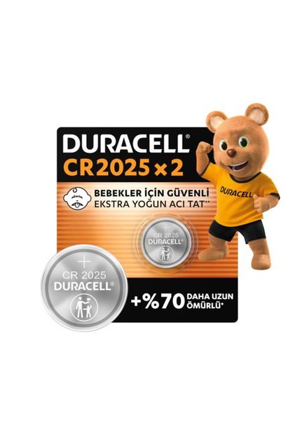 CR 2025 Lityum Düğme Pil (2’li paket) – 3V (CR2025)