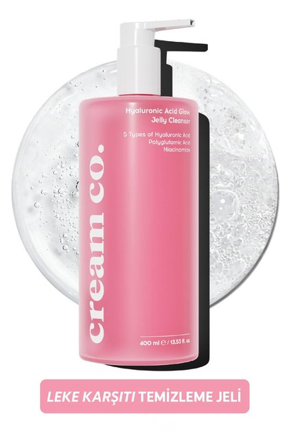Leke Karşıtı Nemlendirici Yüz Temizleme Jeli Niacinamide Hyalüronik Asit | 400 ML | Tüm Cilt Tipleri