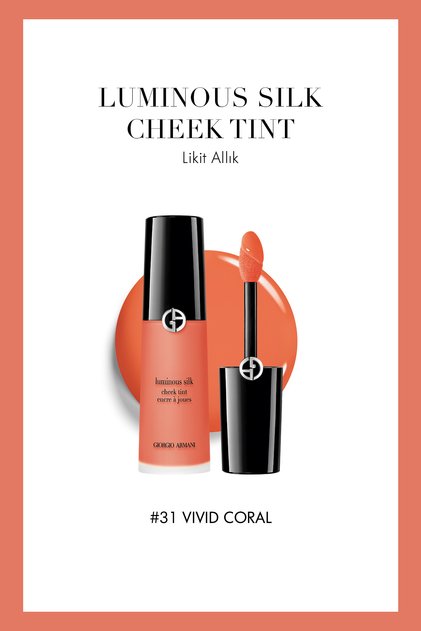 Luminous Silk Cheek Tint Likit Allık 31 Canlı Mercan 3614274190885