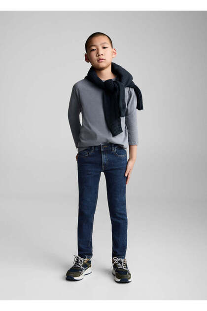 Erkek Çocuk Koyu Denim Jeans