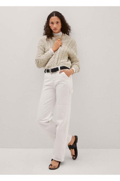 Kadın Beyaz Jeans 47068256