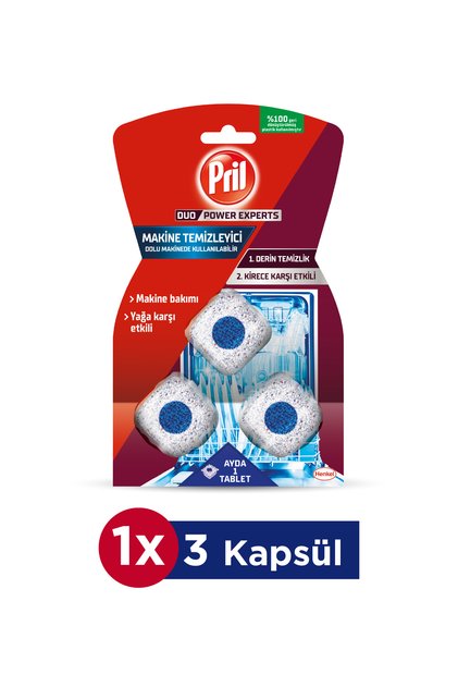 Duo Power Experts Bulaşık Makinesi Temizleyici 3 Tablet Kirece Karşı Etkili