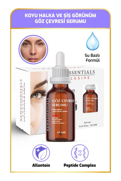 Göz Çevresi Aydınlık Görünüm Destekleyici Bakım Serumu (Peptide Complex + Allantoin)