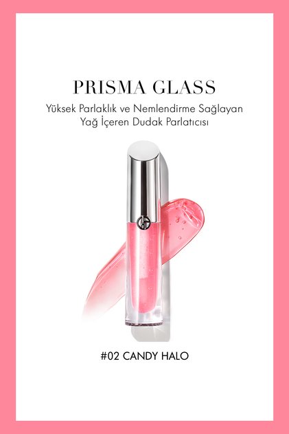 Prisma Glass High Shine and Moisturizing Lip Gloss 02 Candy Halo 3614274154375