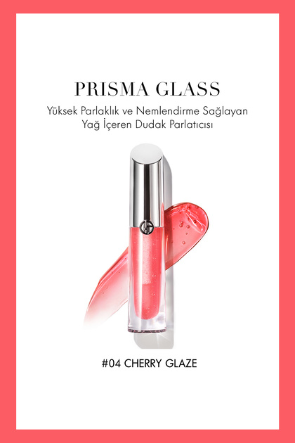 Prisma Glass Yüksek Parlaklık ve Nemlendirme Sağlayan Dudak Parlatıcısı 4 Cherry Glaze 3614274154399