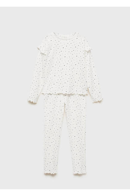 Kırık Beyaz Kız Çocuk Pijama Altı 77094452