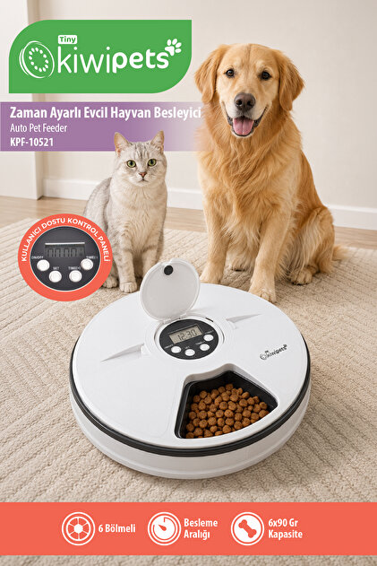 Kiwi Zaman Ayarlı Otomatik Kedi Köpek Mama Kabı Kpf-10521 - Fiyatı