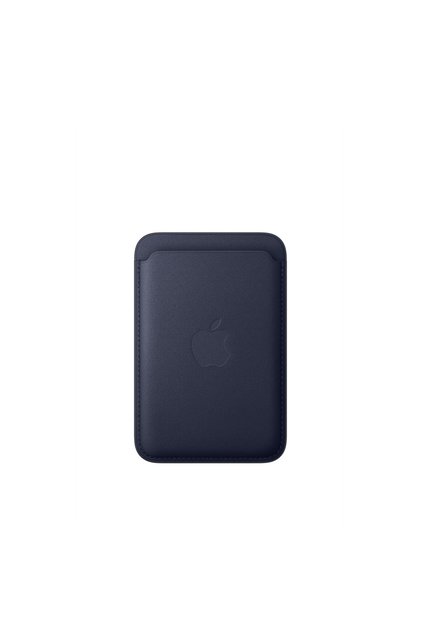iPhone için MagSafe özellikli Mikro Dokuma Cüzdan – Lacivert