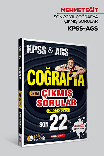 Eğit Akademi KPSS Coğrafya Son 22 Yıl Çıkmış Sorular Mehmet Eğit ...