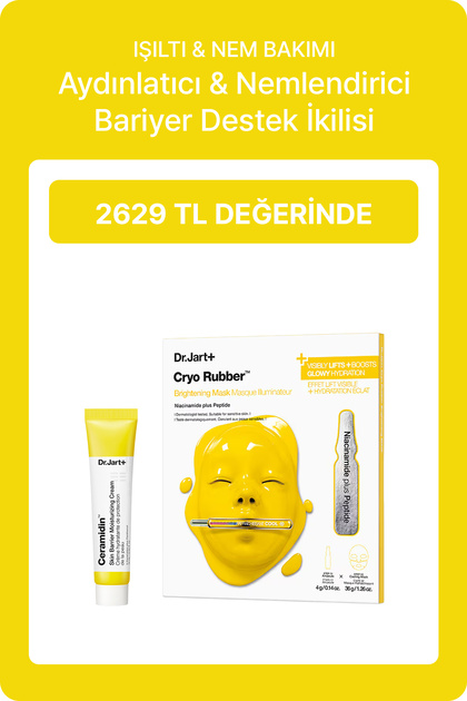 Cilt Bariyeri Nemlendirici & Aydınlatıcı Bakım Seti | Cryo Rubber Maske + Krem 15ml