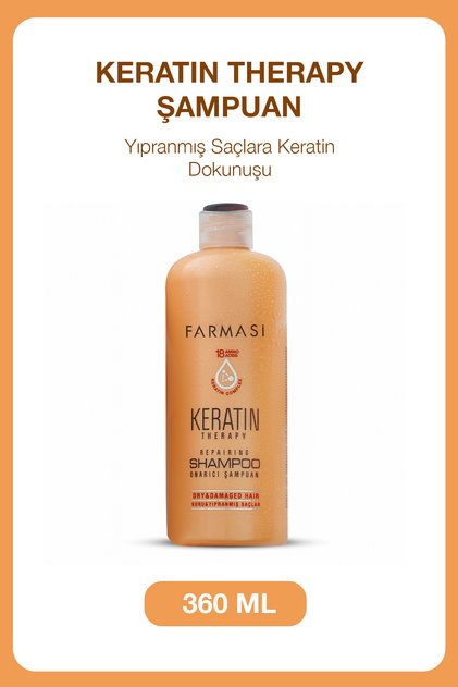 Keratin Therapy Shampoo 360 ml |   Repairing, Strengthening & Shine-Enhancing Effect