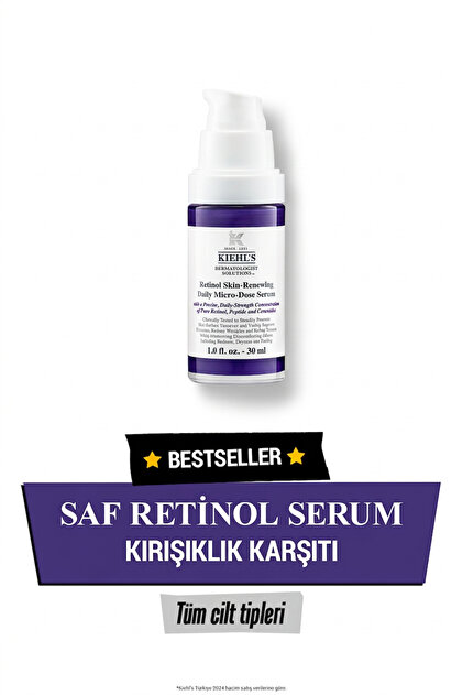 KIEHL'S Retinol Serum キールズ レチノール 30ml Kiehl's Retinol Serum Skin-Renewing Daily Micro-Dose Anti-Aging