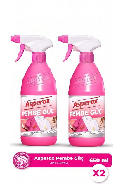 650 ml Pembe Güç Leke Çıkarıcı Sprey Konsantre Formül ile Etkili Temizlik X2