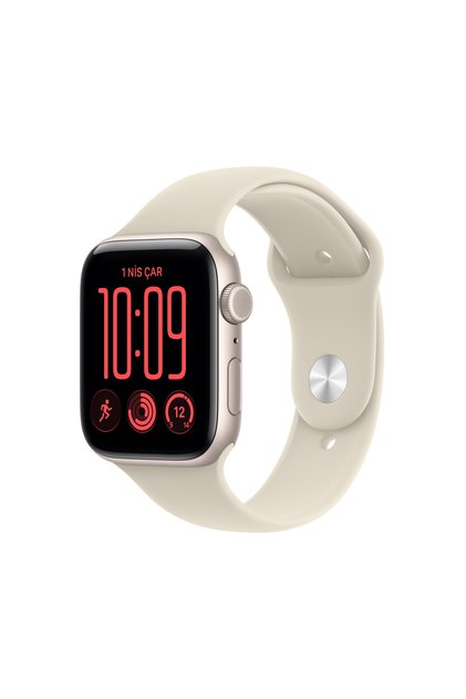Watch SE 3 GPS + Cellular 44mm Yıldız Işığı Alüminyum Kasa ve Kum Beji Spor Kordon - M/L