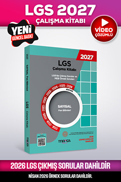 Marka Yayınları 2027 Nisan Güncel 8. Sınıf LGS Çıkmış Sorular ve