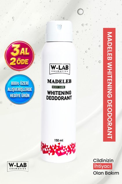 Whitening Deodorant 150 Ml  Unisex Ter Kokusu, Koltuk Altı Kararmalarına Karşı Etkili Pudrasız