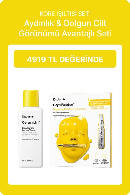 Cilt Bariyeri Güçlendirici & Aydınlatıcı Delüks Bakım Seti | Cryo Rubber Maske + Tonik 150ml