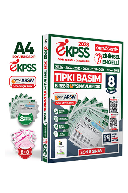 İnformal Yayınları 2028 EKPSS Ortaöğretim Zihinsel Engelli ÖSYM