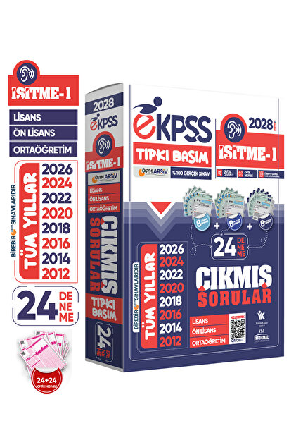 İnformal Yayınları 2028 EKPSS Lisans-Önlisans-Ortaöğretim İşitme-1