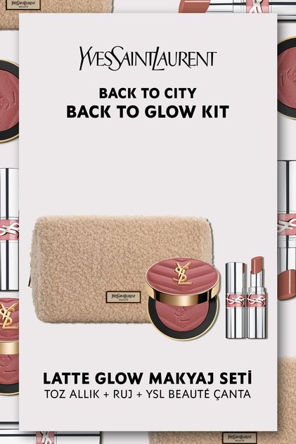 Latte Glow Makyaj Seti Make Me Blush Toz Allık 38 & Loveshine Ruj 201 - Çanta Hediyeli 7829999999332