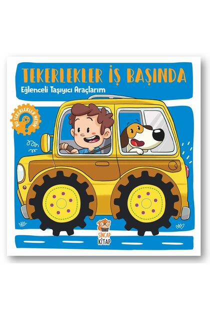 Tekerlekler İş Başında Eğlenceli Taşıyıcı Araçlarım | İnce Motor, Dikkat, Hareketli Kitap 6 Ay-2 Yaş