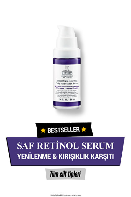 Dermatologist Solutions Kırışıklık ve İnce Çizgi Karşıtı Retinol Serum 30 ml