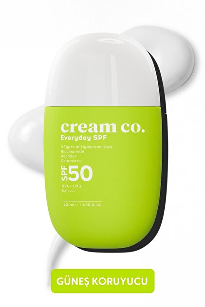 Leke Karşıtı Aydınlatıcı Nemlendirici SPF50 Güneş Kremi | Niasinamid Hyalüronik Asit Peptit Seramid