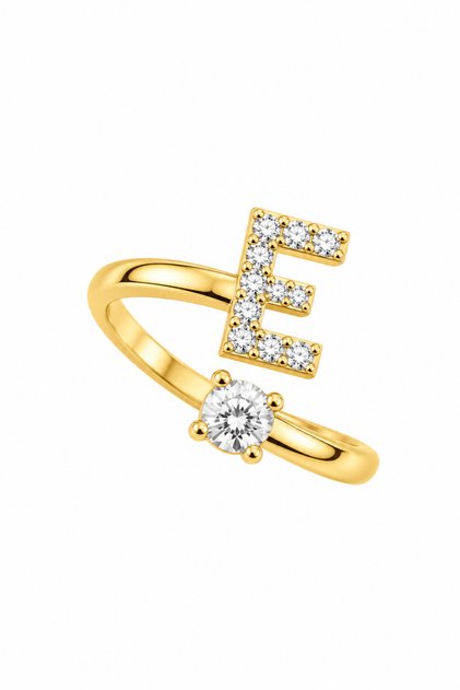 Steel Special Collection Marquise Letter Ring