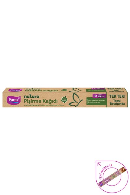 Natura Unbleached Ready-Cut Baking Paper 10 Pieces 42X37Cm 1 Pack