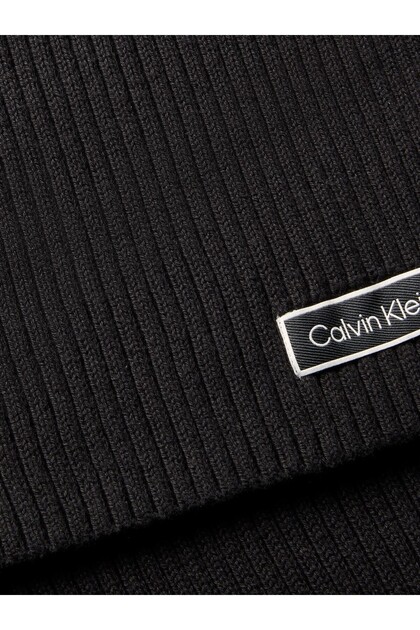 LV04F8107G PATCH CHUNKY RIB CTN KNIT SCAR UB1 Чорний