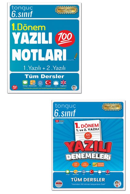 6. Sınıf Yazılı Denemeleri 1. Dönem 1 ve 2. Yazılı -6. Sınıf Yaz. Not 1. Dön.1-2 Yaz.