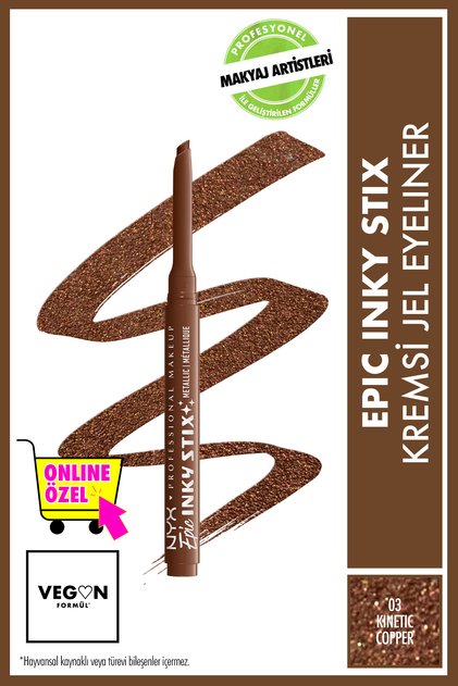 Epic Inky Stix Kremsi Jel Eyeliner - 03 Kinetic Copper