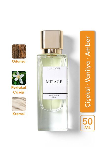 Mirage Edp Kadın Parfüm 50ml | Çiçeksi -Odunsu- Kremsi | Portakal Çiçeği, Sümbülteber, Vanilya, Misk