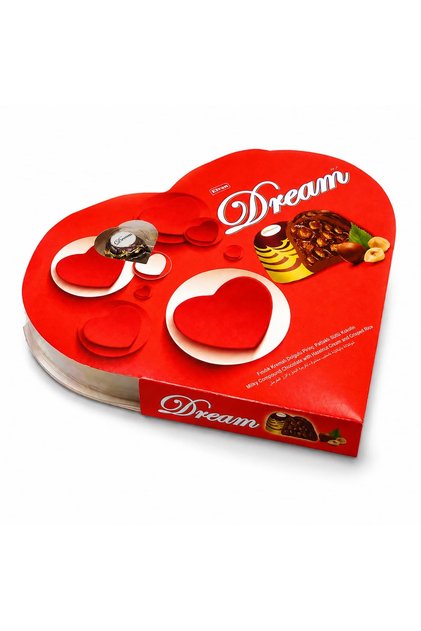 Dream Fındıklı Çikolata 124 Gr. (1 Kalp Kutu)