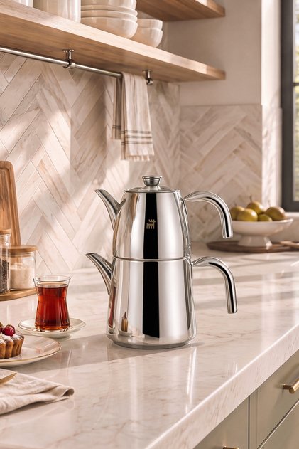 Powersteel 316+ Sora Midi Çaydanlık Takımı 1,15L& 1,8L