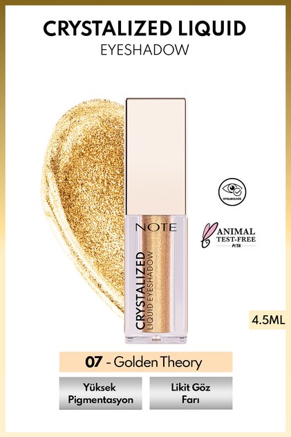 Crystalized Liquid Eyeshadow Likit Metalik Göz Farı - 07 Golden Theory