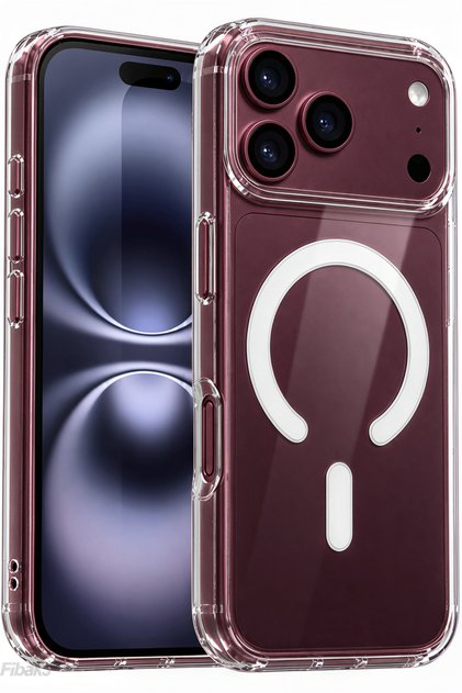 iPhone 17 Pro/18 Pro Magsafe Kılıf (Çizik Değil İç ve Dış Jelatinleri Sökünüz) Wireless Kablosuz Şarj Destekli Kamera Korumalı Şeffaf Darbe Emici