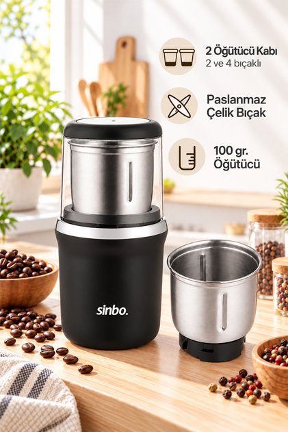 Kahve Ve Baharat Öğütücü Krom Scm-2982