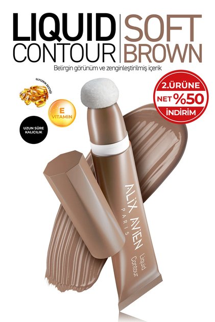 Anti-Aging Vitamin E Moisturizing Creamy Liquid Contour - Liquid Contour 102 Soft Brown