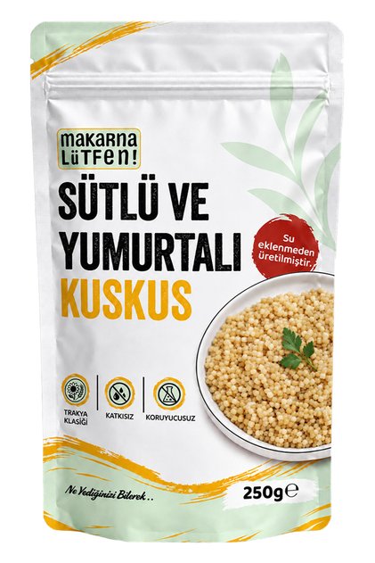 Sütlü Ve Yumurtalı Kuskus (+1 Yaş - 250 Gram)
