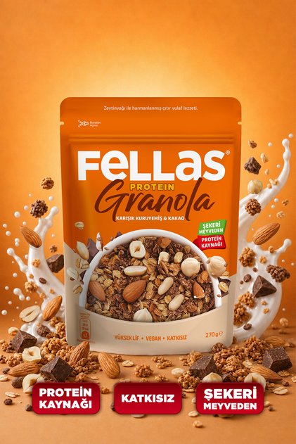 Protein Granola - Karışık Kuruyemiş & Kakao (270 g)