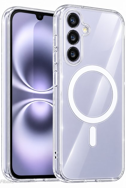 Galaxy A17/A18 Kılıf Magsafe Wireless Kablosuz Şarj Destekli Sert Şeffaf Darbe Emici Kapak