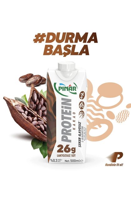 Kakaolu Protein Süt 500 ml X 12 Adet