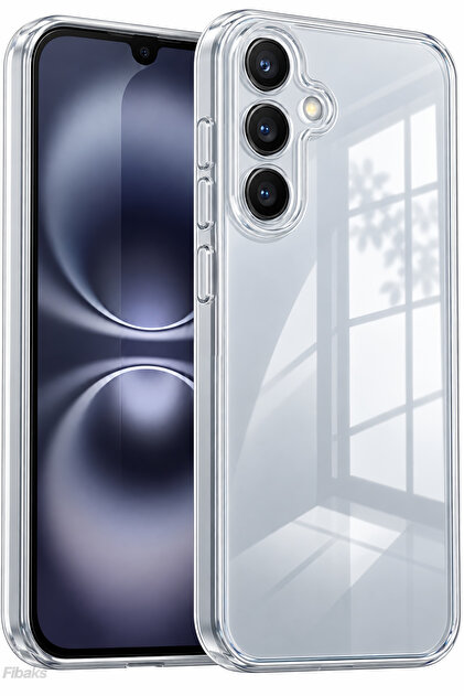 Samsung Galaxy S25 FE Uyumlu Kılıf Şeffaf Kamera Korumalı Renksiz Esnek Silikon Kapak