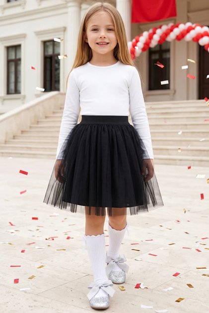 Girls Tulle Tutu Skirt 23 April 29 October 10 November Show Outfit Costume