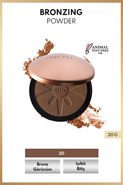 Bronzing Powder Bronzlaştırıcı Toz Pudra - 20 Koyu Bej